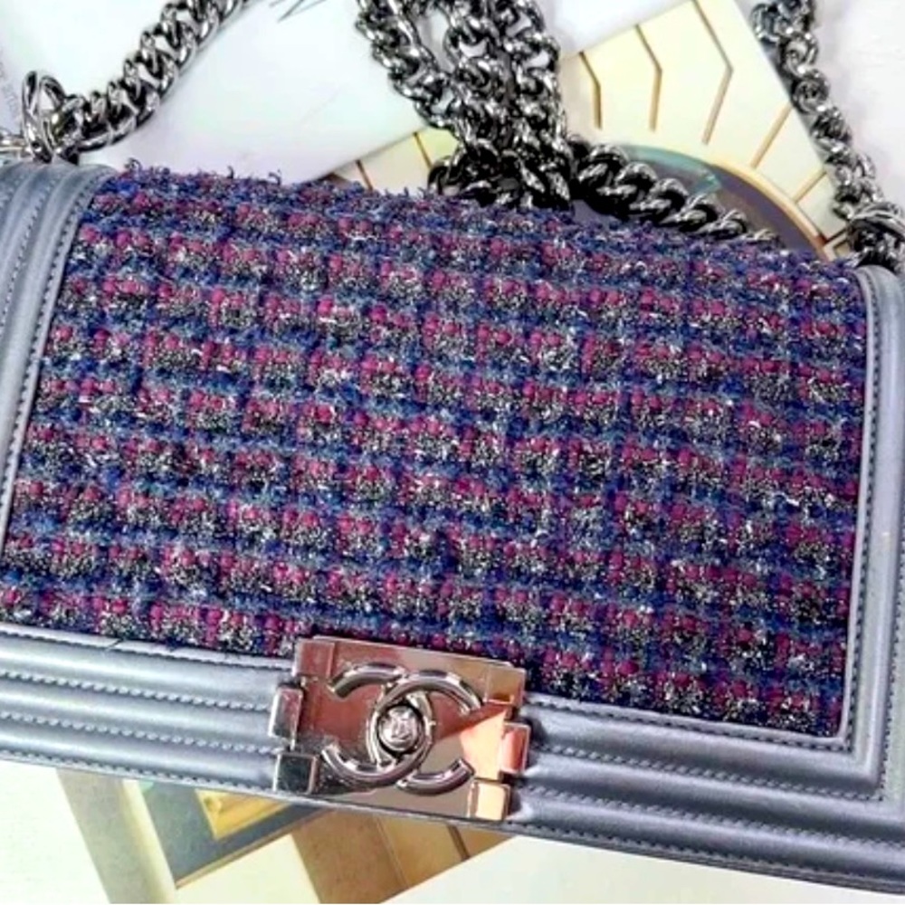 Authentic Chanel Le Boy Bag